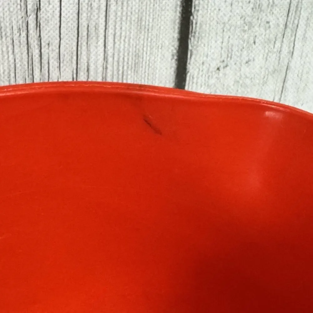 Vintage Dansk Gourmet Designs Red 1.5 Qt. Mixing Batter Bowl 1970s - READ